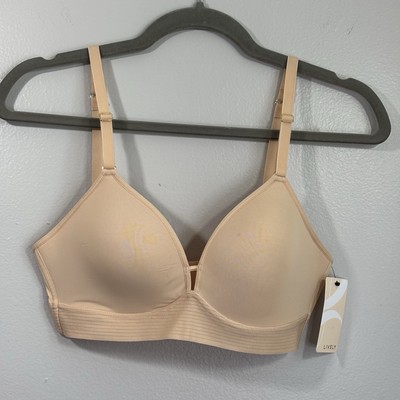 Lively Wireless Lined T-shirt Bra Size 34C New With Tags Toasted Almond Color
