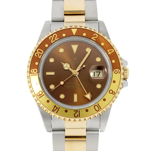 Rolex GMT-Master II 16713 40mm Stainless Steel Brown Wristwatc...
