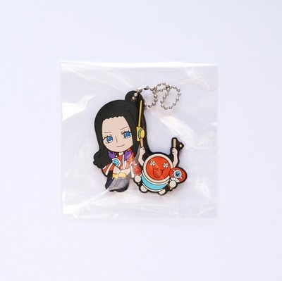 Nico Robin from One Piece x Taiko no Tatsujin Rubber Keychain Gashapon