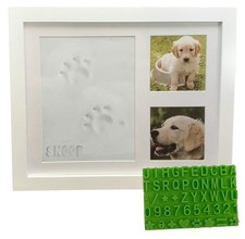 Ultimate Dog or Cat Paw Print Keepsake Kit  Picture Frame - Premium Wooden P...