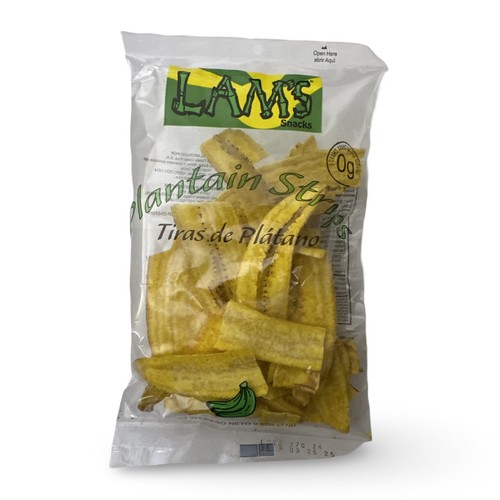 Lam's Plantain Strips Imported, Tiras de Platano, 2 Bags 2.5Oz