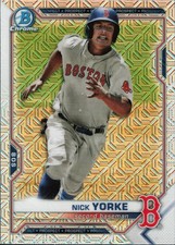 2021 Bowman Chrome Prospects Mojo Refractor #BCP-114 Nick Yorke Boston Red Sox