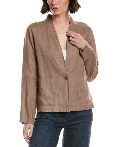 Eileen Fisher Petite Button Jacket Women's