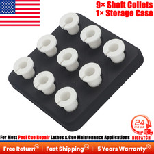 9PCS Pool Cue Repair Shaft Collet Set For Most Pool Cue Repair Lathes 3D Printed