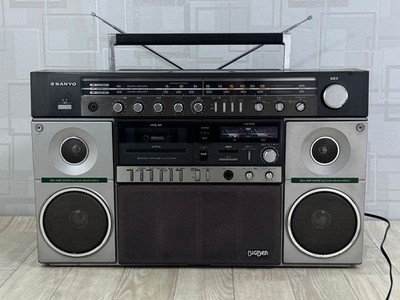 SANYO Mr-X20 Bigben Fm/Am Radio Cassette Deck Player 1980s Vintage Japan