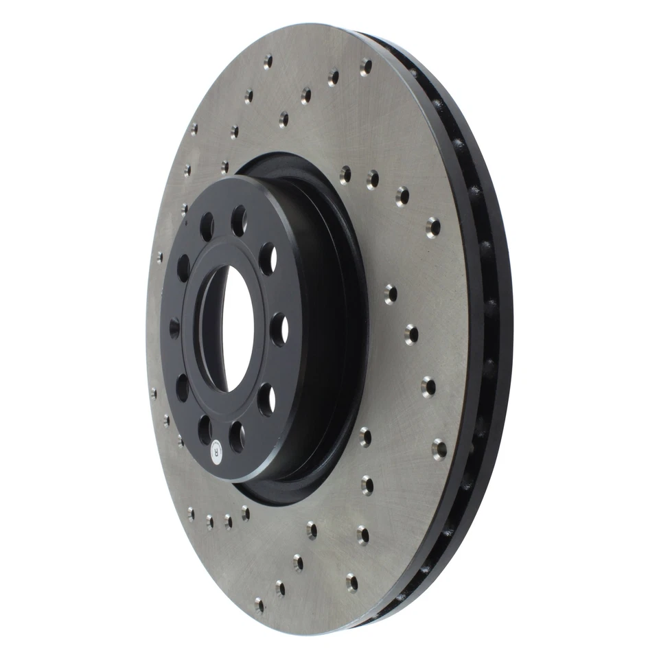 For Volkswagen Jetta 05-18 Brake Rotor Sport Drilled 1-Piece Front Passenger Foto 3 de 4