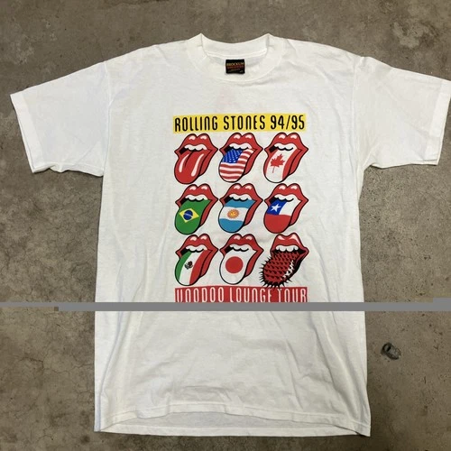 Rolling Stones 94/95 Voodoo Tour Band T Shirt Size L Vintage vintage concert t-shirt, vintage, single stitch, B+ condition
