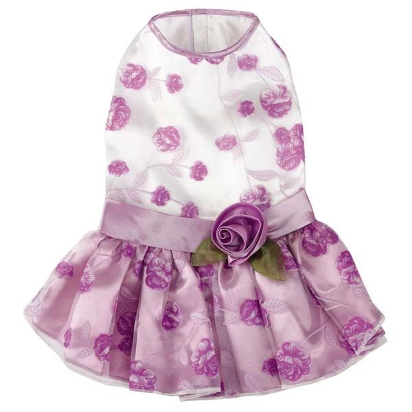 Vestido East Side Collection Elegancia Roseta Perro Vestidos Mascotas Violeta Bonito Foto 3 de 3