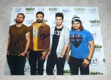 BASTILLE BAND SIGNED 11X14 PHOTO W/COA X4 DAN SMITH POMPEII BAD BLOOD ALBUM