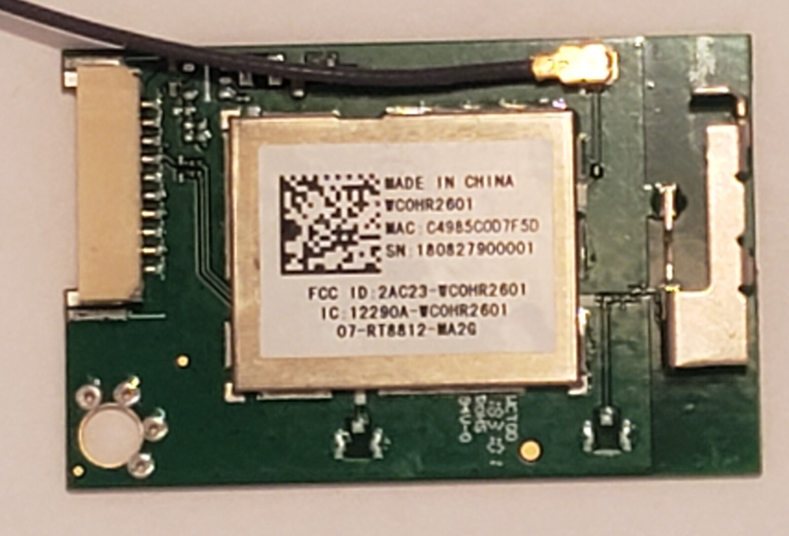 WCOHR2601 TCL Wifi Module TV Wifi Card | eBay