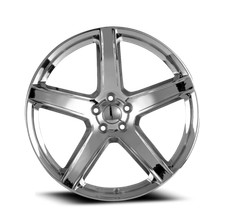 22 Inch 22x10.5 Oe Concepts Dg-06 Replica Chrome Wheels Rims 5x115 22