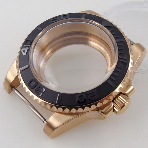 Fit NH35A ETA2824 MIYOTA DG 40mm Rose Gold Watch Case Arched Glass Flat Sapphire - Picture 13 of 13