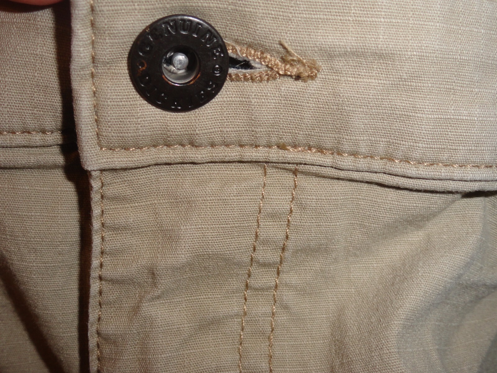 Men's Dickies Rip Stop Khaki Cargo Shorts Size 38 Gem