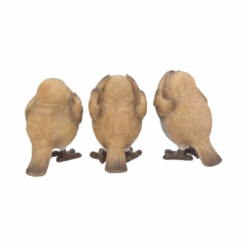 Tre 3 pettirossi saggi 8 cm di Nemesis ora vedi non senti non parlare senza male.Ottimo. - Foto 3 di 5