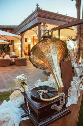 Vintage Grammophon Player Phonograph Vintage Look Vinyl Wind up Grammophone - Bild 4 von 4