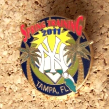2011 NY New York Yankees Spring Training pin Tampa, FL