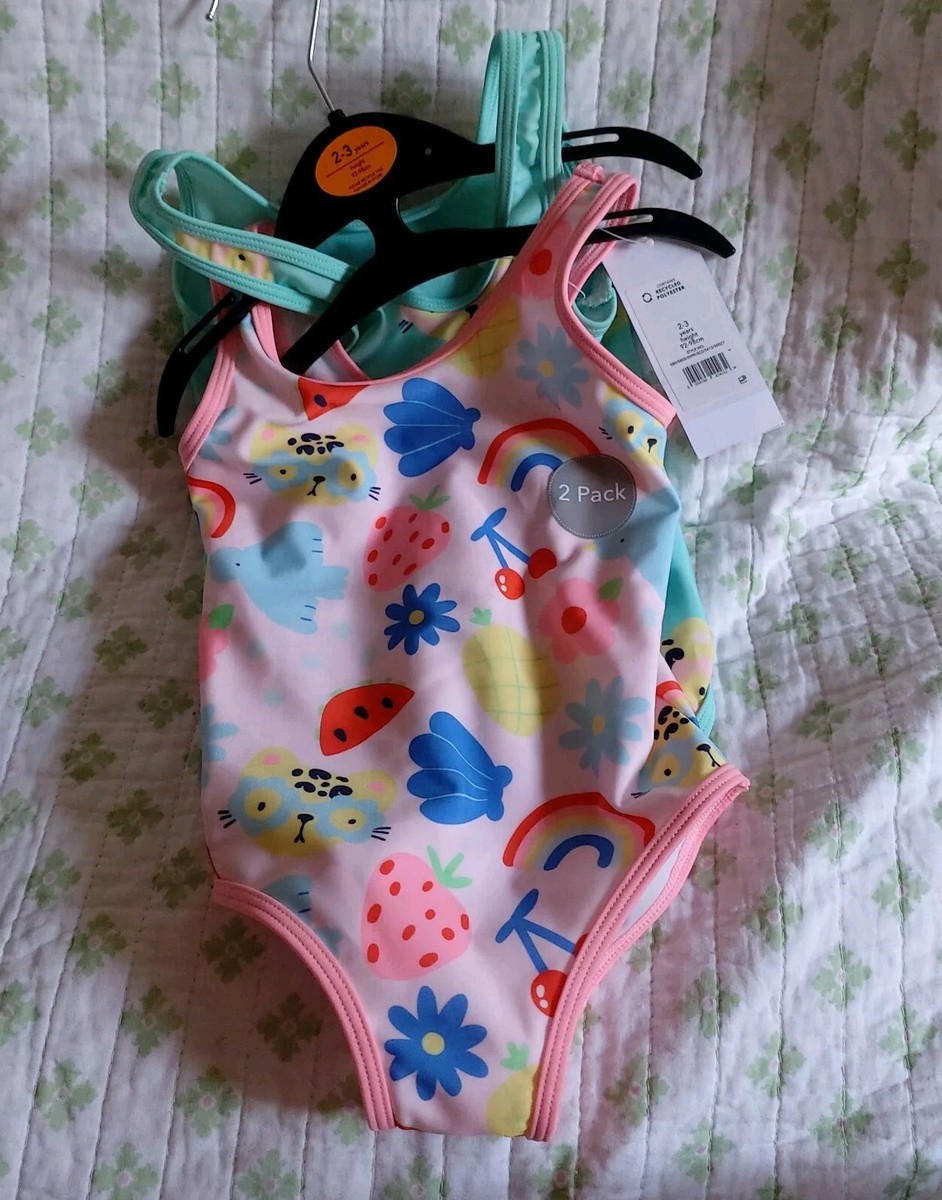 George Set of Baby Girls Swimsuits, size 2-3 years (92-98cm