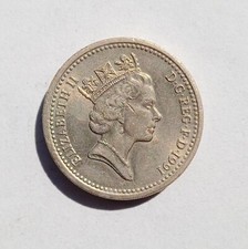 Rara Moneta One pound 1991 Elizabeth II - Sterlina inglese DECUS ET TUTAMEN *