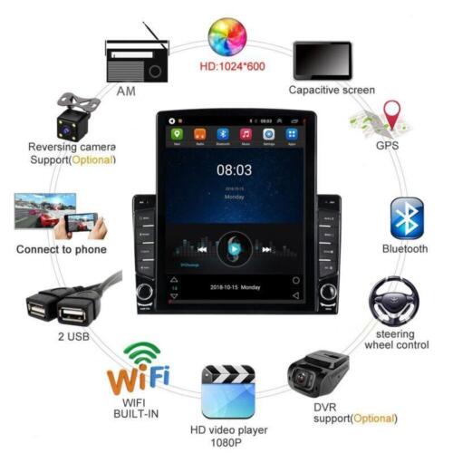 10.4" Touchscreen Radio Android Gps Navigation For Hyundai Santa Fe 06~12 - Picture 3 of 10