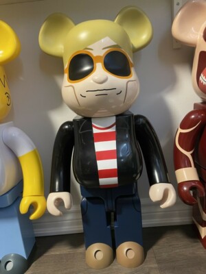 MEDICOM BE@RBRICK 1000% ANDY WARHOL 60's STYLE VERSION BEARBRICK AUTHENTIC!