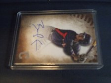 2015 Bowman Inception Bradley Zimmer Auto Autograph Indians #PA-BZ 