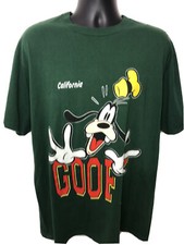 Vintage Sherrys Best Disney Goofy Short Sleeve Men XL Shirt USA California A13
