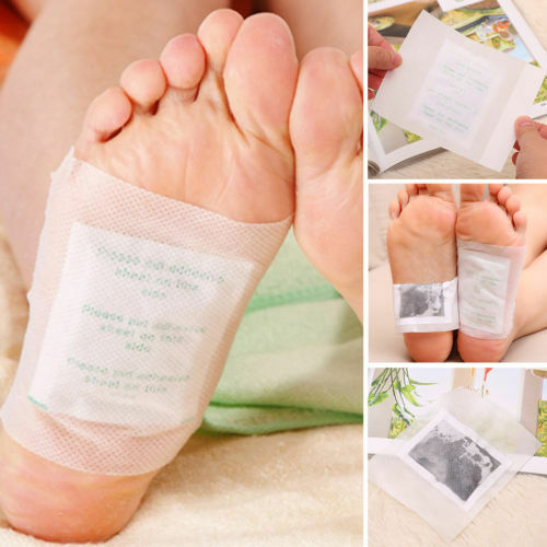 Image 2 - 100 Kinoki Detox Foot Patches Pads Body Toxins Feet Slimming Cleansing Herbal