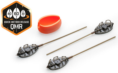 Mivardi Method Feeder set QMR Grip L long (30g + 40g + 50g + mould) / Futterkorb