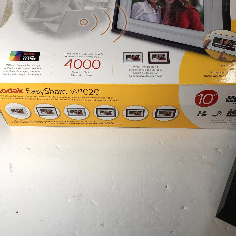 科达 Easy Share W1020 WiFi 10 英寸无线数码相框幻灯片 4000 张图片 — 第 2/4 张图片