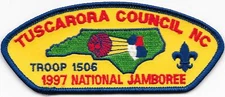 Tuscarora Council Strip 1997 National Jamboree CSP SAP Boy Scouts of America BSA