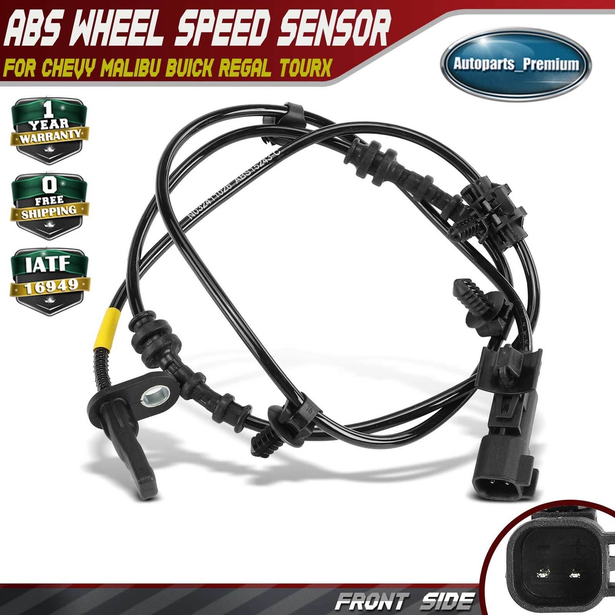 Front Left or Right ABS Wheel Speed Sensor for Chevy Malibu Buick