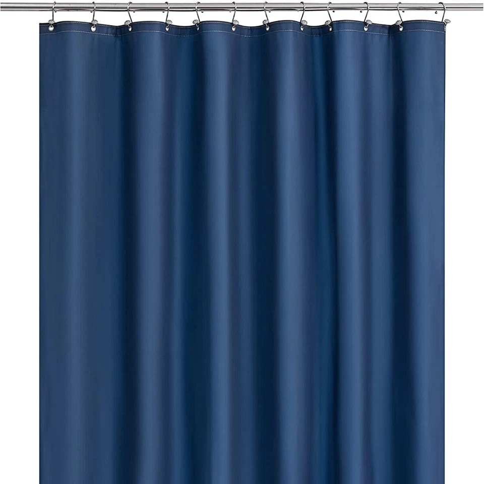 PACK DE 2 CORTINAS DE DUCHA DE BAÑO SÓLIDAS REPELENTES AL AGUA REVESTIMIENTO DE VINILO MUCHOS COLORES Foto 4 de 4