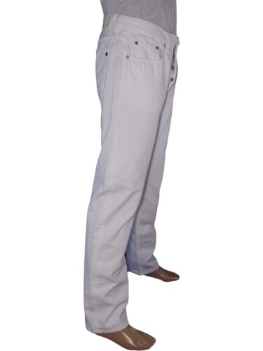Grifoni Pantalone Jeans Da Uomo 49 Eu45 W35 L Large Bianco Gamba Dritta 5 Tasche - Bild 2 von 6