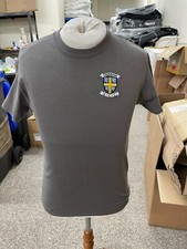 Durham CCC Heritage Short Sleeved Grey Cotton T Shirt Size Small - Free P&P