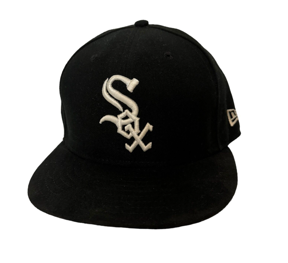 Chicago White Sox Hat Size 7 3/8 Fitted Black MLB Baseball