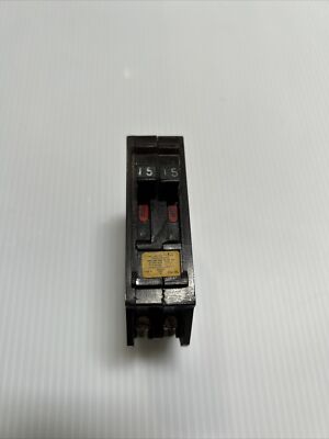 Wadsworth Interruttore Automatico Tandem 15A/15A | Doppio Polo Piedino Metallico Usato