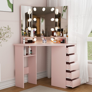 mini dresser with mirror Modern Dressing Table with Mirror and Light for Small Space - Bed Bath & Beyond