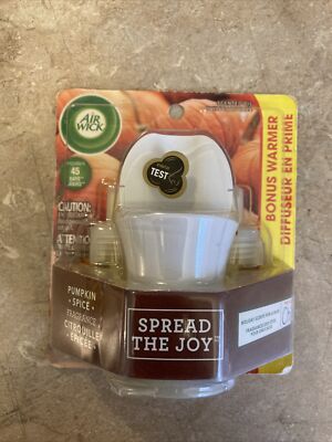 Air Wick 2 Pumpkin Spice Fragrance Scented Oil Air Freshener Refills, and warmer