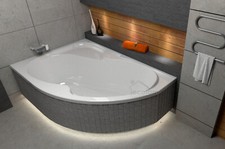 Badewanne Eckwanne 150 160 170 x 100 Ablauf L...