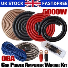 5000Watts 0 Gauge Complete Car Amp Amplifier Cable Wire Sub Subwoofer Wiring Kit
