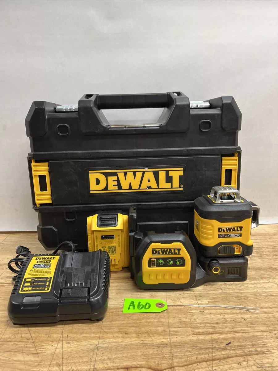 DeWalt DCLE34030GB 20V 12V Cross Line Laser Level kit case 5Ah