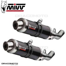 Scarico doppio KAWASAKI Z 1000 2012 2013 MIVV Gp Nero