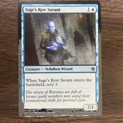 Sage s Row Savant MTG Frosted Misprint