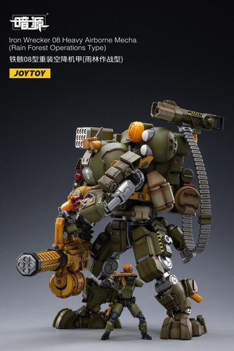 Modellino JOYTOY JT2214 Iron Wrecker 08 pesante mecha aereo 9" robot e pilota 1/25 - Foto 4 di 10