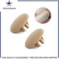 2x For Chevrolet Tahoe Suburban Yukon Escalad Rear Seat Armrest Bolt Cover Beige