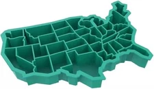 United States of America Silicone Ice Cube Tray, Green