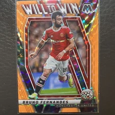 2021-22 Mosaic Premier League Bruno Fernandes #34 Orange Will to Win *Man United