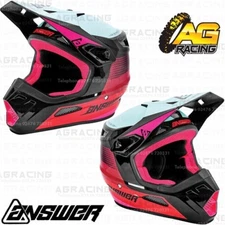 Answer Racing 2021 Helmet Youth Kids AR1 Swish Berry Air Pink Seafoam Motocross