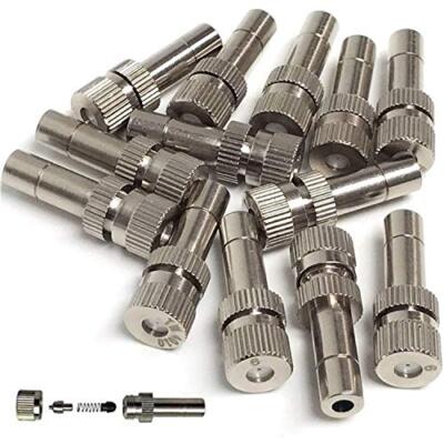  Misting Nozzles for Outdoor Cooling System 10pcs Mister Nozzle Atomizing 