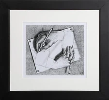 M.C. (Maurits Cornelis) Escher, Drawing Hands, Poster
